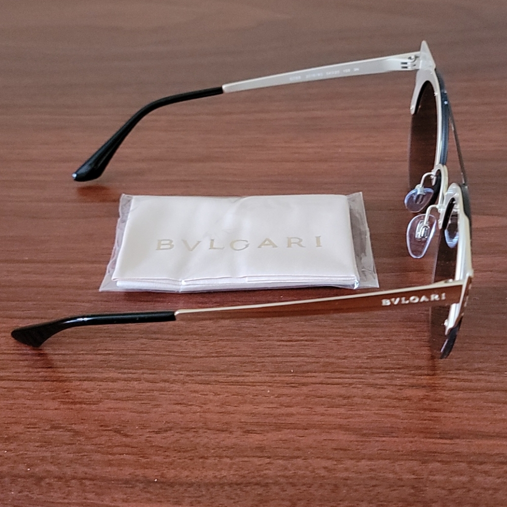 💙2xHP💙Bvlgari 54mm Cat Eye Rnd Gradient Sunglasses - Picture 13 of 16